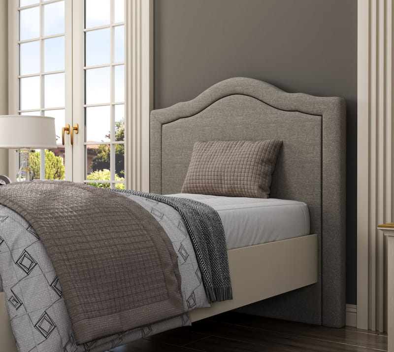 Tolina Sängram 100x200 cm - Crème, ek, grå - Möbler - Säng - Säng med förvaring