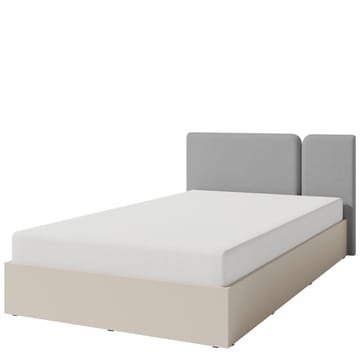 Travic Komplett Sängpaket med Förvaring 120x200 cm i Tyg med Sänggavel + Bäddmadrass - Ljusbeige - Möbler - Säng - Säng med förvaring