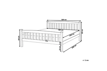 Traycee Sängram 180x200 cm - Ljust trä - Möbler - Säng - Sängram & sängstomme