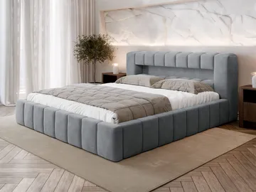 Ulvik Sängram med förvaring 180x200 cm - grå - Möbler - Säng - Säng med förvaring