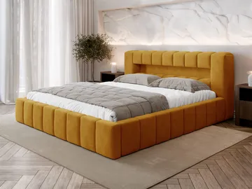 Ulvik Sängram med förvaring 180x200 cm - gul - Möbler - Säng - Säng med förvaring