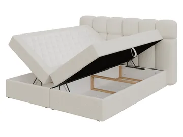 Varlen Komplett Sängpaket Kontinentalsäng med förvaring 180x200 cm Rutad - grå - Möbler - Säng - Kontinentalsäng