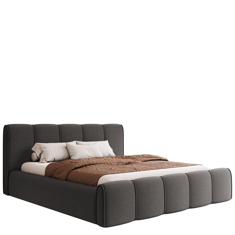 Varlinor Sängram 140x200 cm med Förvaring, Grå