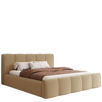 Varlinor Sängram 160x200 cm med Förvaring - Mörkbeige - Möbler - Säng - Säng med förvaring