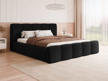 Varlinor Sängram 160x200 cm med Förvaring - Svart - Möbler - Säng - Säng med förvaring