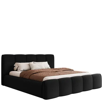 Varlinor Sängram 160x200 cm med Förvaring - Svart - Möbler - Säng - Säng med förvaring