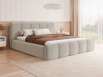 Varlinor Sängram 180x200 cm med Förvaring - Beige - Möbler - Säng - Säng med förvaring