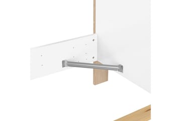 Varun Sängram 140x190 cm - Vit/Natur - Möbler - Säng - Sängram & sängstomme