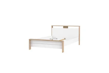 Varun Sängram 140x200 cm - Vit/Natur - Möbler - Säng - Sängram & sängstomme