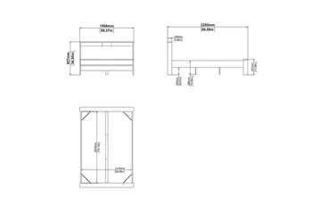 Varun Sängram 140x200 cm - Vit/Natur - Möbler - Säng - Sängram & sängstomme