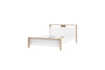 Varun Sängram 140x200 cm - Vit/Natur - Möbler - Säng - Sängram & sängstomme