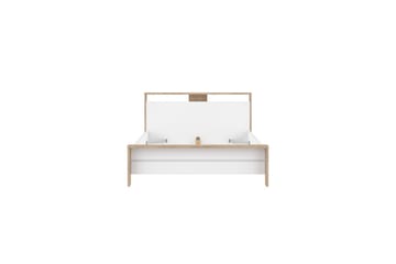 Varun Sängram 140x200 cm - Vit/Natur - Möbler - Säng - Sängram & sängstomme