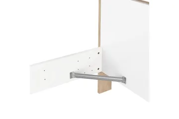 Varun Sängram 160x200 cm - Vit/Natur - Möbler - Säng - Sängram & sängstomme