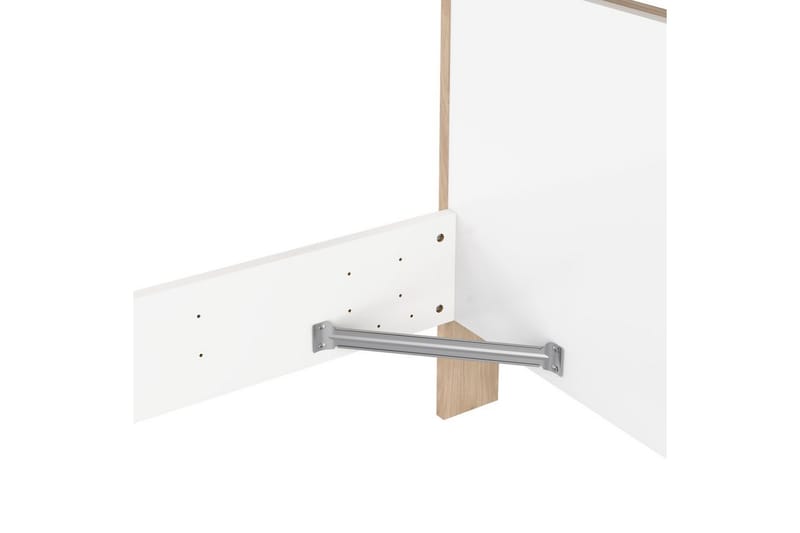 Varun Sängram 160x200 cm - Vit/Natur - Möbler - Säng - Sängram & sängstomme