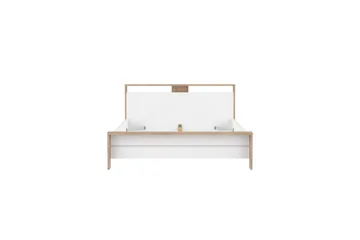 Varun Sängram 160x200 cm - Vit/Natur - Möbler - Säng - Sängram & sängstomme