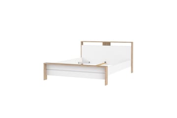 Varun Sängram 160x200 cm - Vit/Natur - Möbler - Säng - Sängram & sängstomme