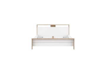 Varun Sängram 160x200 cm - Vit/Natur - Möbler - Säng - Sängram & sängstomme