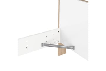 Varun Sängram 160x200 cm - Vit/Natur - Möbler - Säng - Sängram & sängstomme