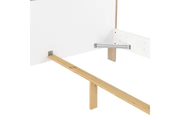 Varun Sängram 160x200 cm - Vit/Natur - Möbler - Säng - Sängram & sängstomme