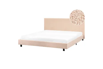 Vattensäng Albi - Beige, svart/Bouclé, 180x200 cm - Möbler - Säng - Vattensäng