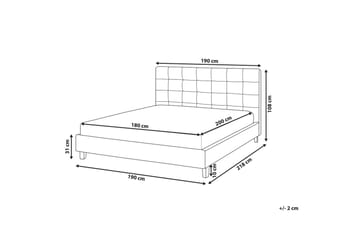 Vattensäng La Rochelle - Mörkgrå, 180x200 cm - Möbler - Säng - Vattensäng