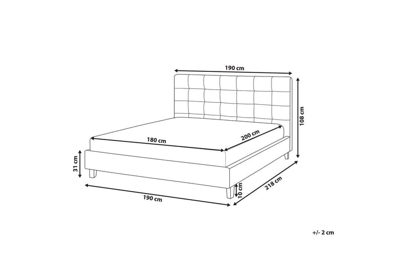 Vattensäng La Rochelle - Mörkgrå, 180x200 cm - Möbler - Säng - Vattensäng