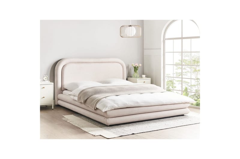 Vattensäng Lavardens - Beige, svart, 160x200 cm - Möbler - Säng - Vattensäng