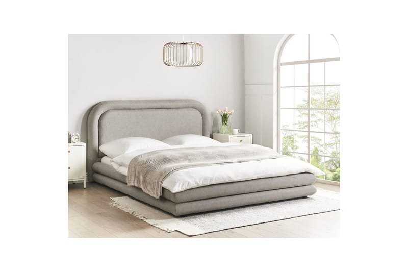 Vattensäng Lavardens - Taupe, svart, 160x200 cm - Möbler - Säng - Vattensäng