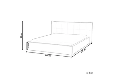 Vattensäng Lestre - Beige, svart, 180x200 cm - Möbler - Säng - Vattensäng