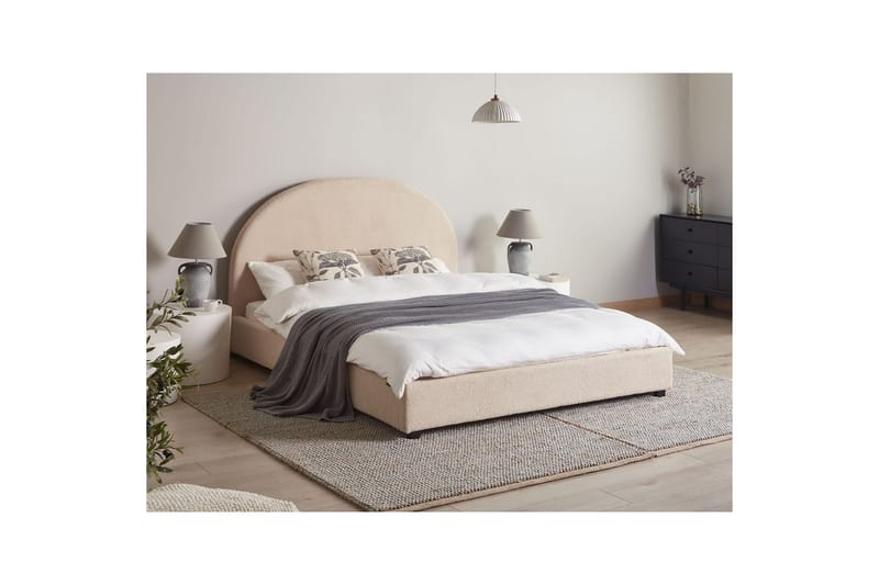 Vattensäng Vaucluse - Beige Bouclé, 160x200 cm - Möbler - Säng - Vattensäng