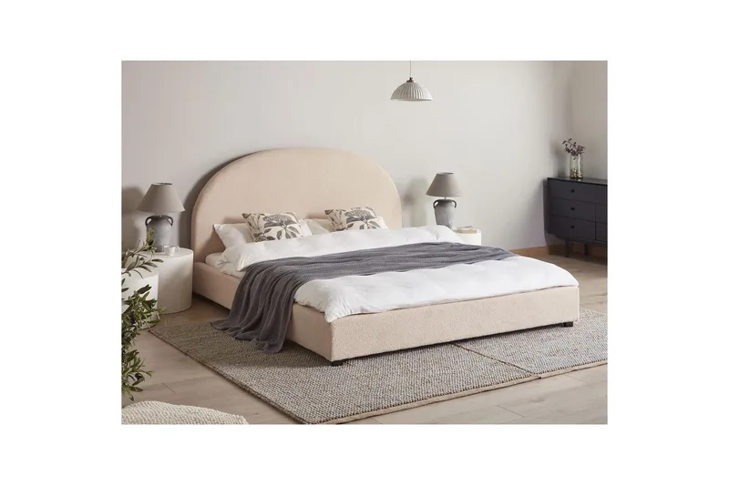 Vattensäng Vaucluse - Beige Bouclé, 180x200 cm - Möbler - Säng - Vattensäng