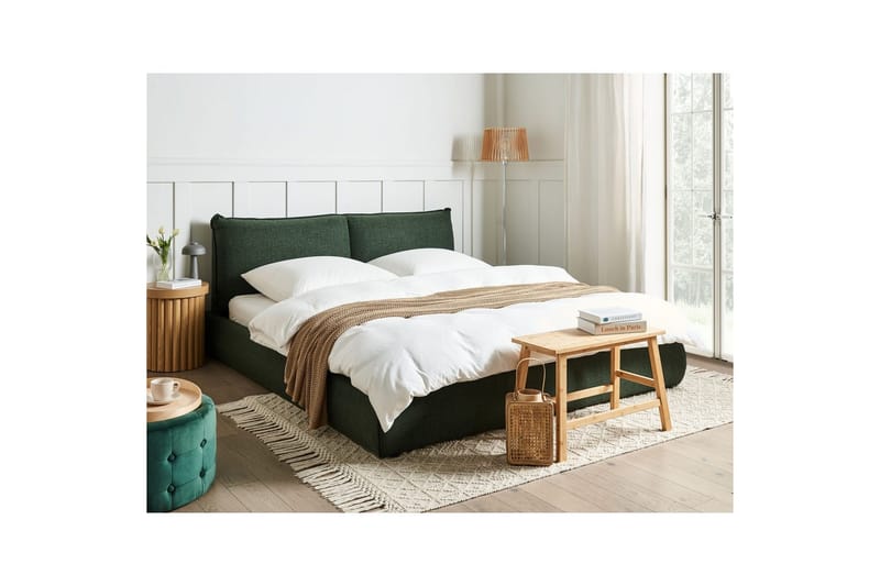 Vattensäng Vinay - Mörkgrön, 180x200 cm - Möbler - Säng - Vattensäng