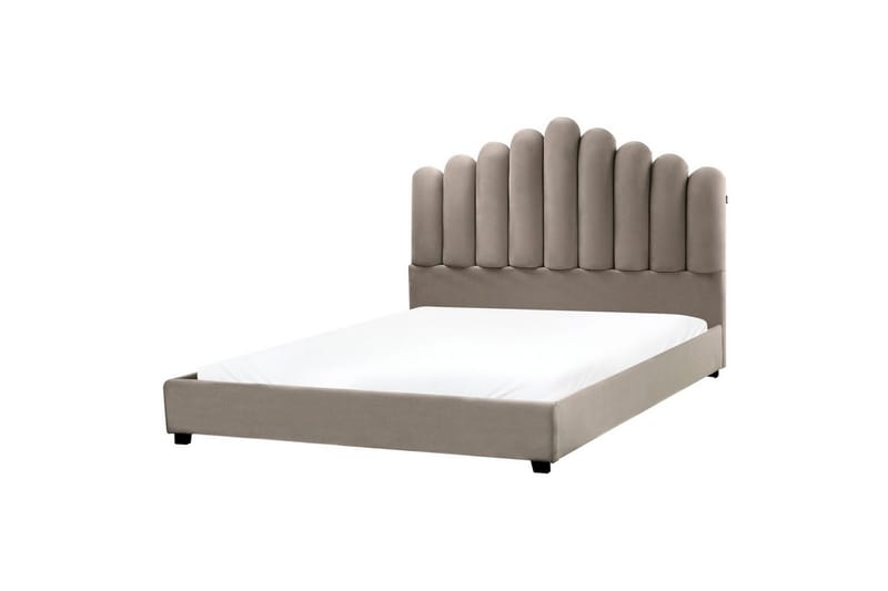 Vattensäng Vincennes - Taupe, svart, 160x200 cm - Möbler - Säng - Vattensäng