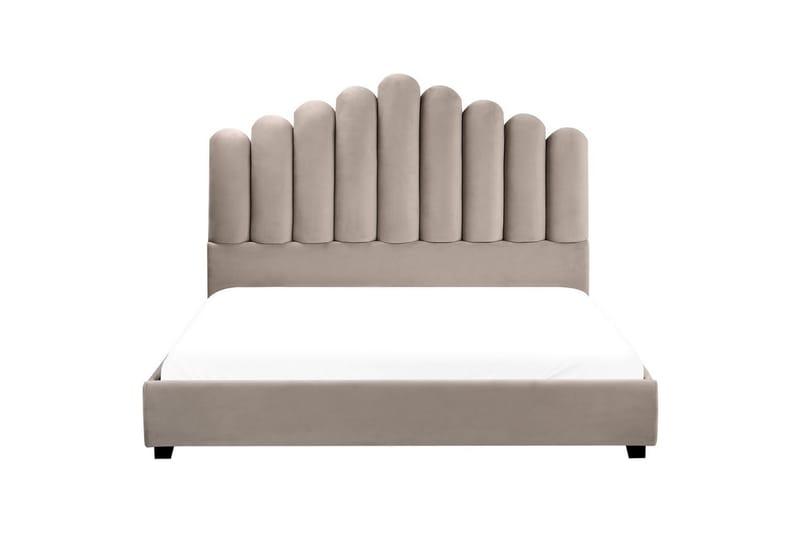 Vattensäng Vincennes - Taupe, svart, 160x200 cm - Möbler - Säng - Vattensäng