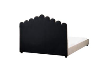 Vattensäng Vincennes - Taupe, svart, 160x200 cm - Möbler - Säng - Vattensäng