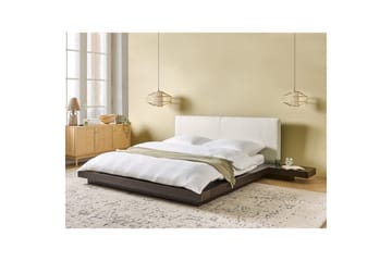 Vattensäng Zen - Mörk trä, vit, 160x200 cm - Möbler - Säng - Vattensäng