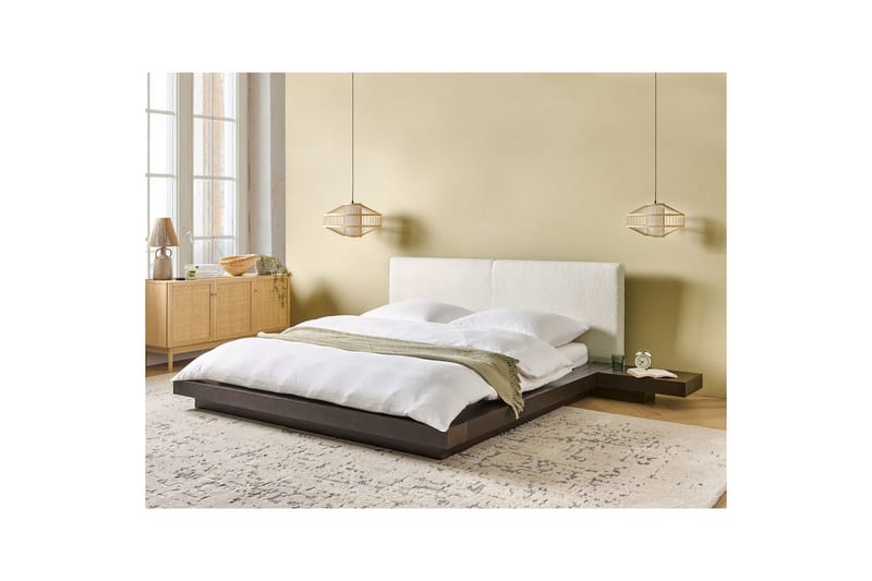 Vattensäng Zen - Mörk trä, vit, 160x200 cm - Möbler - Säng - Vattensäng