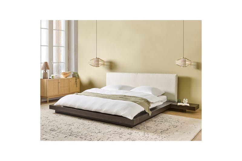 Vattensäng Zen - Mörk trä, vit, 180x200 cm - Möbler - Säng - Vattensäng