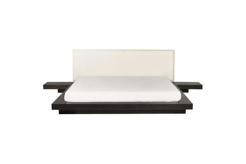 Vattensäng Zen - Mörk trä, vit, 180x200 cm - Möbler - Säng - Vattensäng