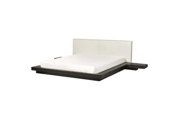 Vattensäng Zen - Mörk trä, vit, 180x200 cm - Möbler - Säng - Vattensäng