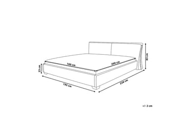 Paris Vattensäng 160|200 cm - Grå - Möbler - Säng - Vattensäng