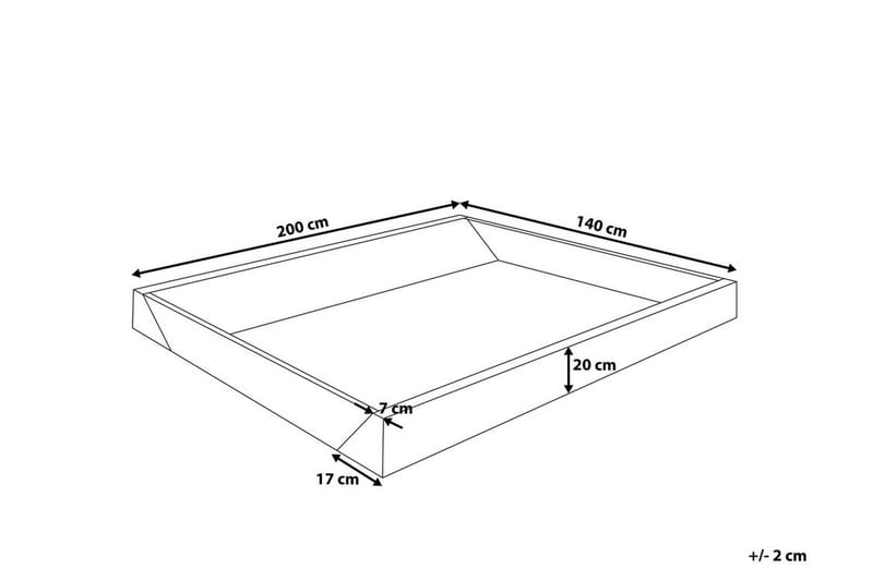 Skumram Till Vattensäng Wave 140|200 cm - Svart - Vattensäng