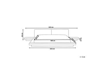 Vattensäng Zen 180|200 cm - Brun - Möbler - Säng - Vattensäng