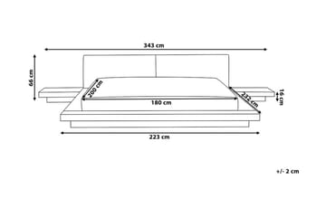 Vattensäng Zen 180|200 cm - Trä|Natur - Möbler - Säng - Vattensäng