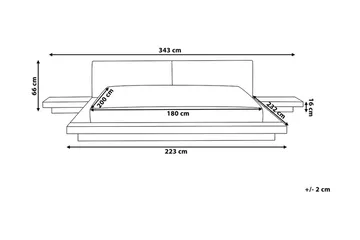 Zen Vattensäng 180|200 cm - Trä/Natur - Möbler - Säng - Vattensäng