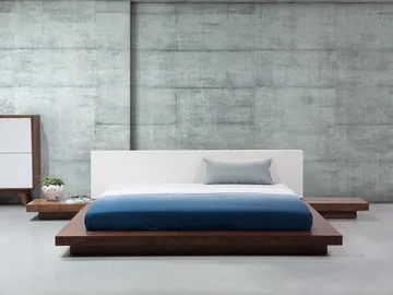 Zen Vattensäng 180x200 cm i Trä med Konstläderbakstycke - Brun - Möbler - Säng - Vattensäng