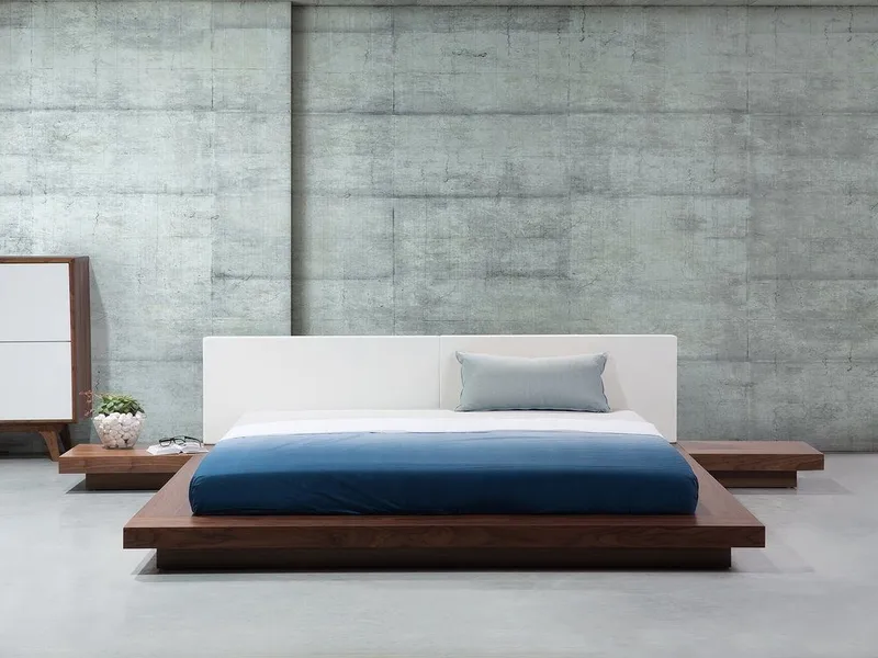 Zen Vattensäng 180x200 cm i Trä med Konstläderbakstycke - Brun - Möbler - Säng - Vattensäng