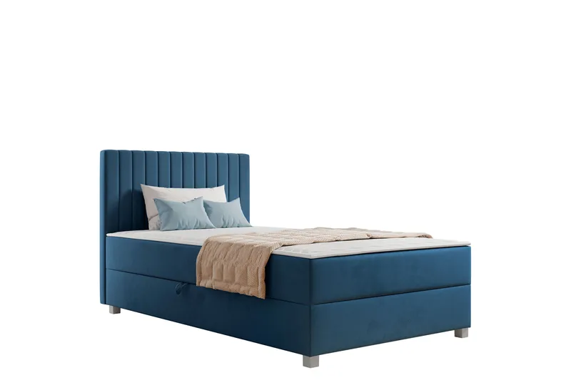 Veyran Sängpaket Kontinentalsäng med Förvaring 120x200 cm, Blå