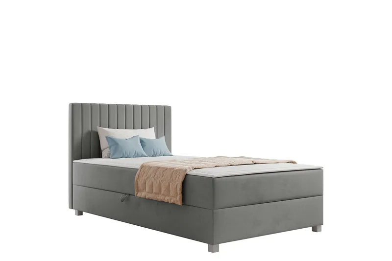 Veyran Sängpaket Kontinentalsäng med Förvaring 120x200 cm - Grå - Möbler - Säng - Kontinentalsäng