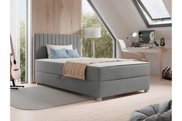 Veyran Sängpaket Kontinentalsäng med Förvaring 120x200 cm - Grå - Möbler - Säng - Kontinentalsäng